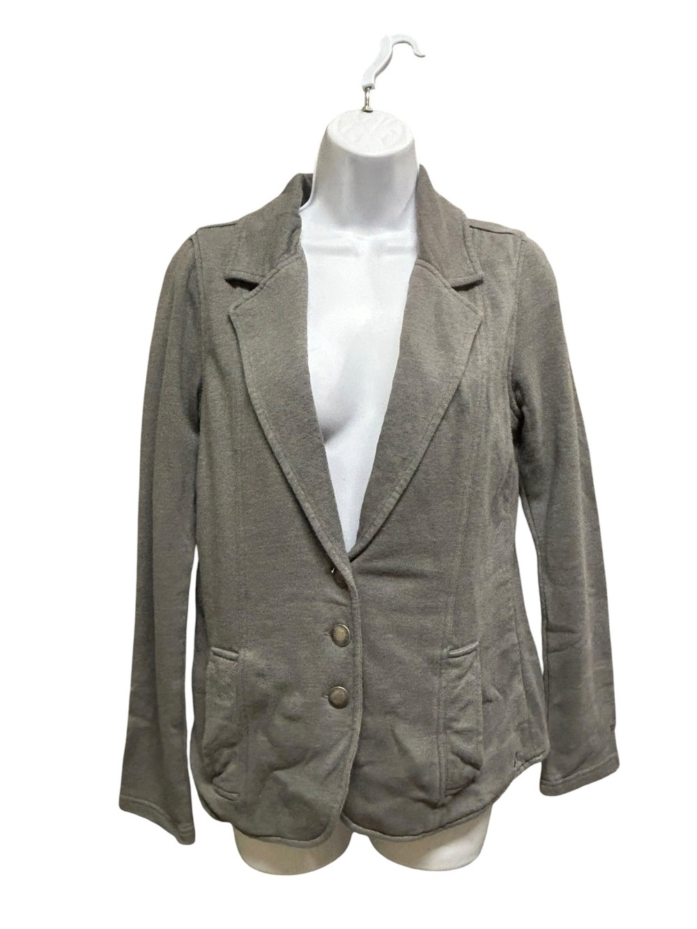 Hurley Gray Lived In Sweatshirt Blazer Jacket Size M